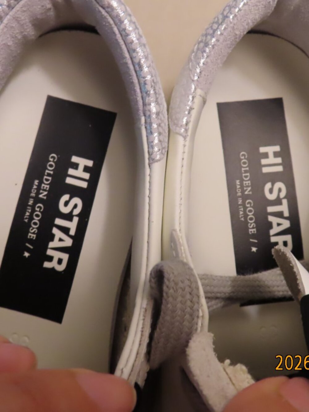 Golden Goose-Women'sSize 36-Hi Star with star and metallic silver heel - Picture 15 of 16